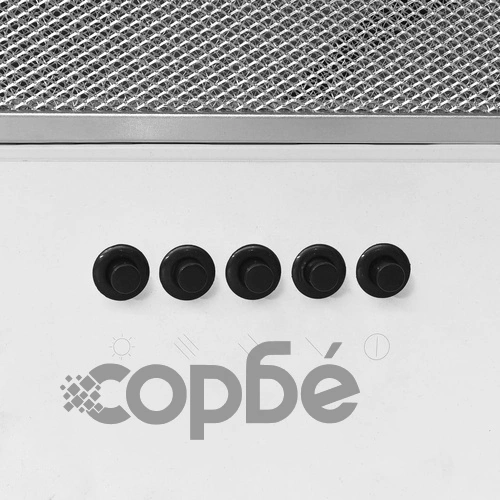 Стенен абсорбатор, 90 см, инокс и закалено стъкло, бял ➤ топ цена ➤ sorbe.bg