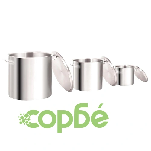 Комплект тенджери от 3 части 50/21/6 л, неръждаема стомана ➤ топ цена ➤ sorbe.bg