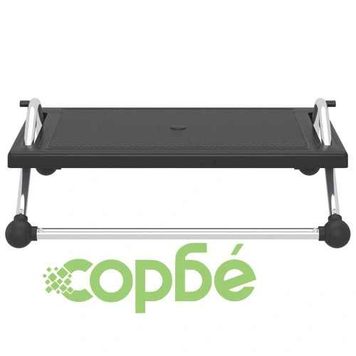 Поставка за крака, черна, 45x40x13,5 см ➤ топ цена ➤ sorbe.bg