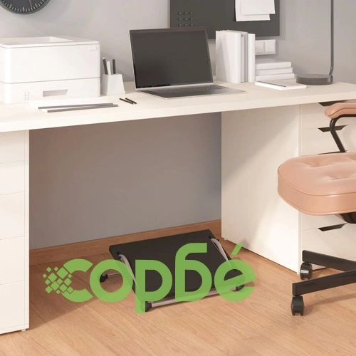 Поставка за крака, черна, 45x40x13,5 см ➤ топ цена ➤ sorbe.bg