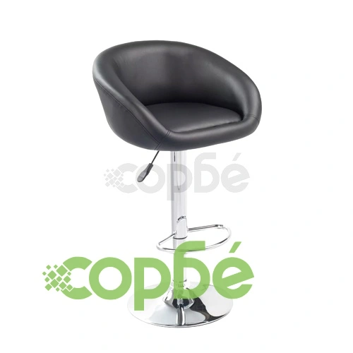 Бар табуретки, 2 бр, черни, изкуствена кожа ➤ топ цена ➤ sorbe.bg