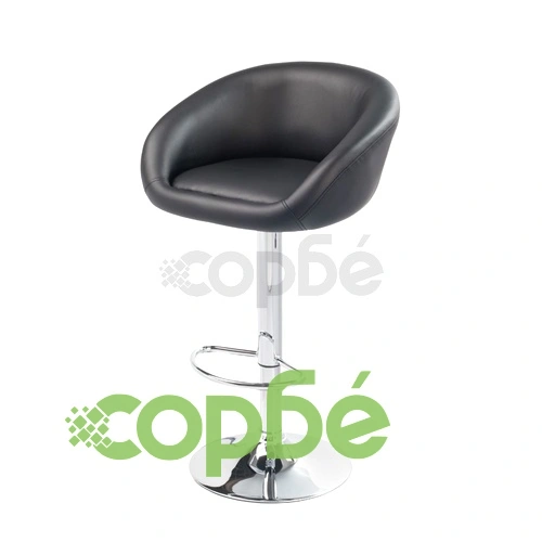 Бар табуретки, 2 бр, черни, изкуствена кожа ➤ топ цена ➤ sorbe.bg