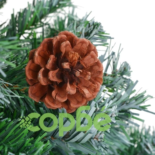 Изкуствено коледно дърво с шишарки, 210 см ➤ топ цена ➤ sorbe.bg