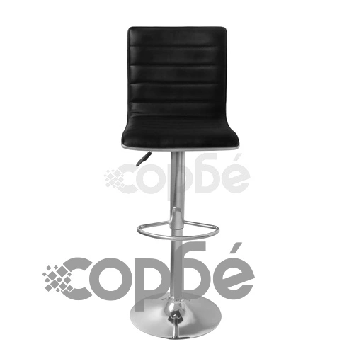 Бар табуретки, 2 бр, черни, изкуствена кожа ➤ топ цена ➤ sorbe.bg