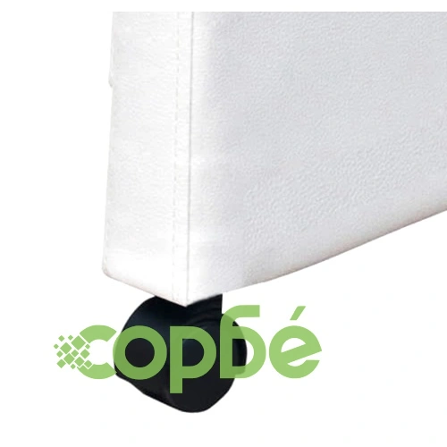 Трапезни столове, 2 бр, бели, изкуствена кожа ➤ топ цена ➤ sorbe.bg