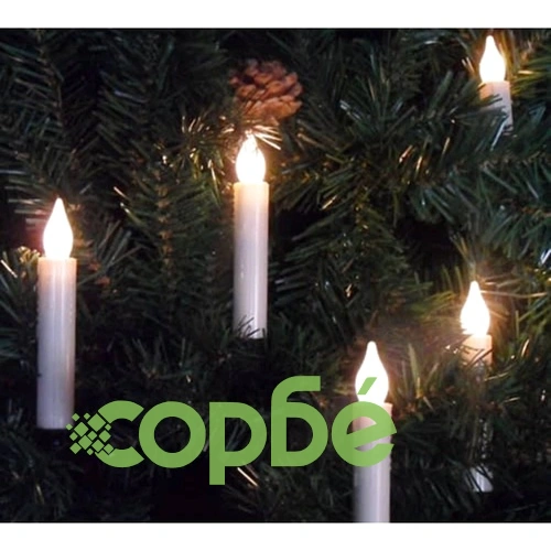 LED свещи за коледно дърво, безжични - 50 броя ➤ топ цена ➤ sorbe.bg