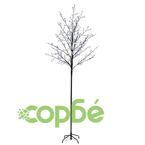 Дърво с черешови цветчета, LED синя светлина, 180 см. ➤ топ цена ➤ sorbe.bg