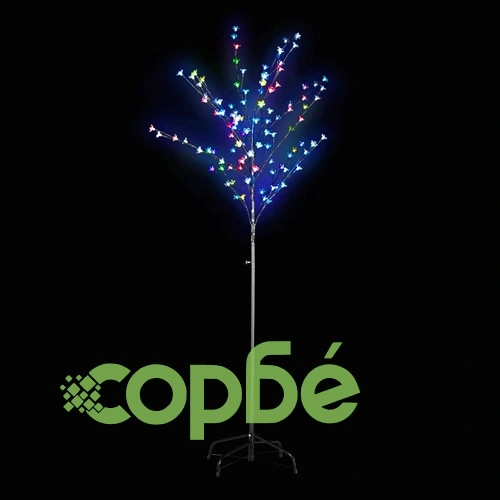 LED дърво с многоцветна трептяща светлина 180см ➤ топ цена ➤ sorbe.bg