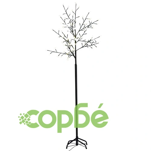 Дърво с черешови цветчета, LED жълтеникава светлина, 210 см ➤ топ цена ➤ sorbe.bg