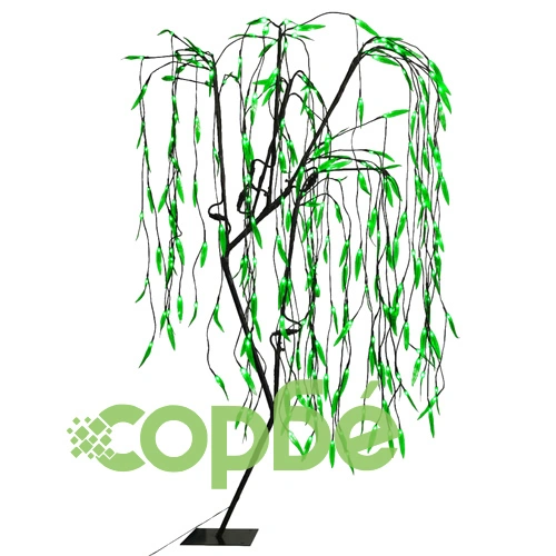 Коледно дърво LED зелена светлина върба 150 см ➤ топ цена ➤ sorbe.bg