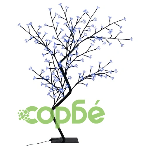 Коледно дърво LED синя светлина разцъфнала череша 120 см ➤ топ цена ➤ sorbe.bg