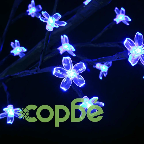 Коледно дърво LED синя светлина разцъфнала череша 120 см ➤ топ цена ➤ sorbe.bg
