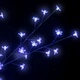 Коледно дърво LED синя светлина разцъфнала череша 120 см