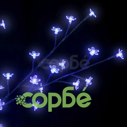 Дръвчета с черешови цветчета, LED синя светлина - 2 броя ➤ топ цена ➤ sorbe.bg
