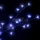 Дръвчета с черешови цветчета, LED синя светлина - 2 броя