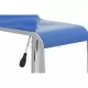 Бар столове с ниска облегалка, пластмаса ABS, сини – 2 броя