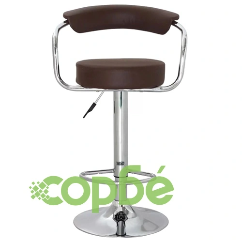 Бар табуретки, 2 бр, кафяви, изкуствена кожа ➤ топ цена ➤ sorbe.bg