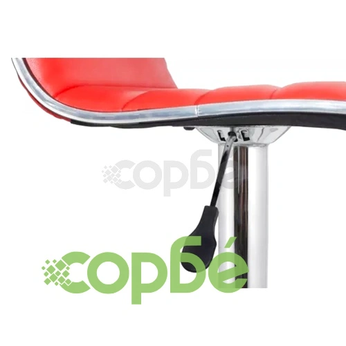 Бар табуретки, 2 бр, червени, изкуствена кожа ➤ топ цена ➤ sorbe.bg