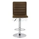 Бар табуретки, 2 бр, кафяви, изкуствена кожа