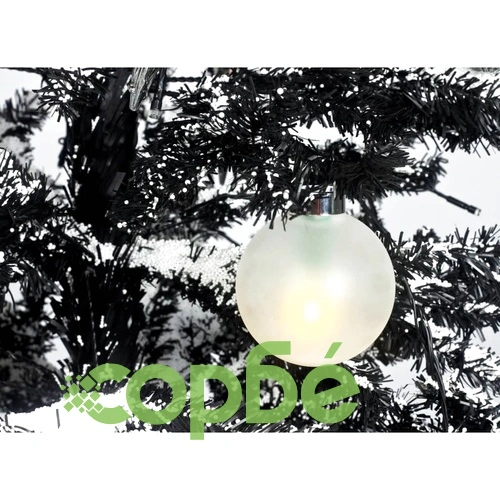 LED светещи топки за коледно дърво, червени и бели - 12 броя ➤ топ цена ➤ sorbe.bg