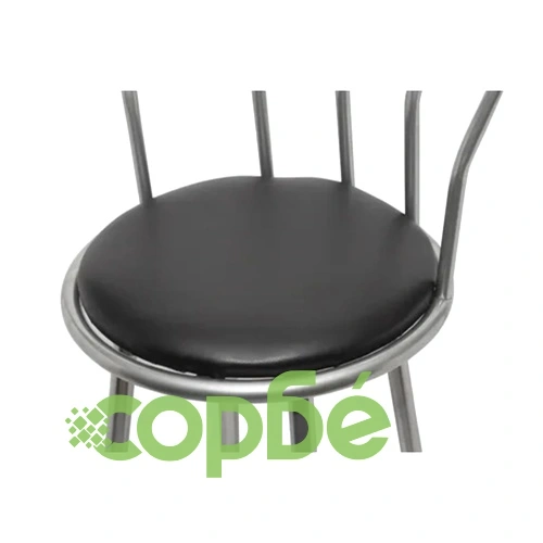 Бар табуретки, 2 бр, черни, изкуствена кожа  ➤ топ цена ➤ sorbe.bg