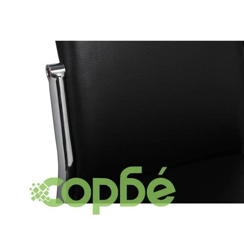 Трапезни столове, 2 бр, черни, изкуствена кожа ➤ топ цена ➤ sorbe.bg
