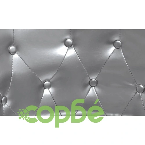 Фотьойл, сребрист, изкуствена кожа ➤ топ цена ➤ sorbe.bg