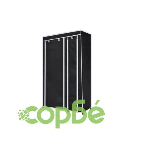 Сгъваем гардероб, черен, 110 x 45 x 175 см  ➤ топ цена ➤ sorbe.bg