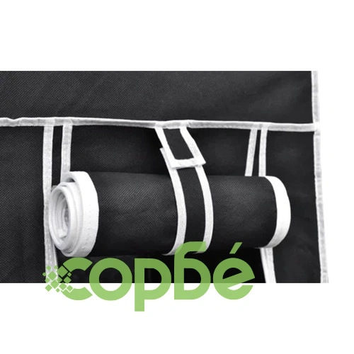 Сгъваеми текстилни гардероби, 2бр, черни   ➤ топ цена ➤ sorbe.bg