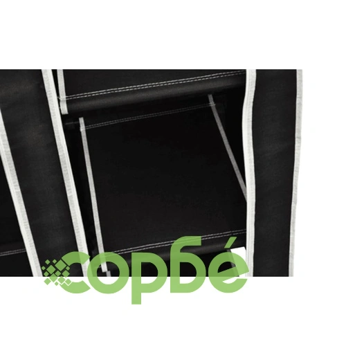 Сгъваеми текстилни гардероби, 2бр, черни   ➤ топ цена ➤ sorbe.bg