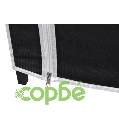 Сгъваеми текстилни гардероби, 2бр, черни   ➤ топ цена ➤ sorbe.bg