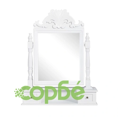 Тоалетка с регулируемо правоъгълно огледало, МДФ  ➤ топ цена ➤ sorbe.bg