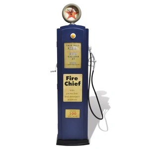 Шкаф за CDDVD във форма на бензинова колонка, син