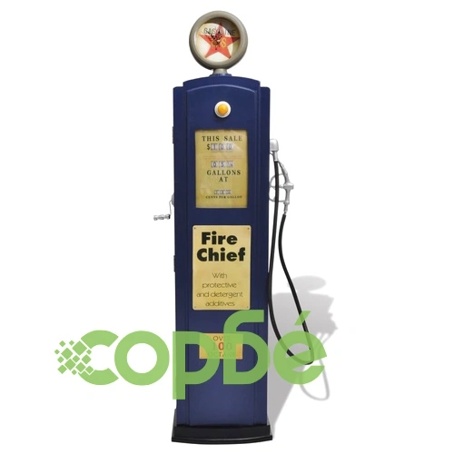 Шкаф за CDDVD във форма на бензинова колонка, син ➤ топ цена ➤ sorbe.bg