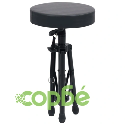 Регулируема табуретка за барабан, черна, кръгла ➤ топ цена ➤ sorbe.bg
