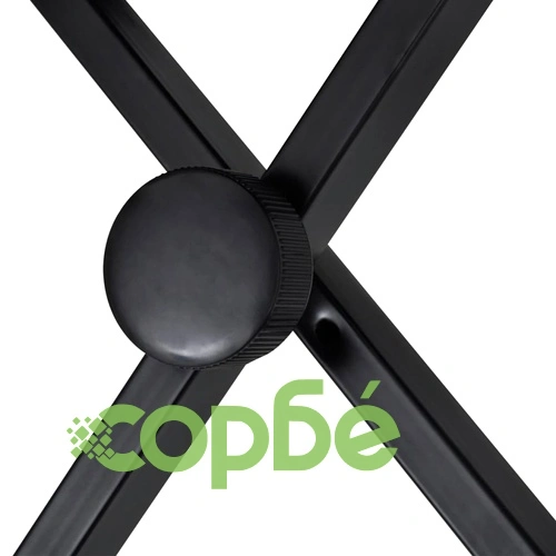 Комплект двойна стойка за кийборд и табуретка в черно ➤ топ цена ➤ sorbe.bg