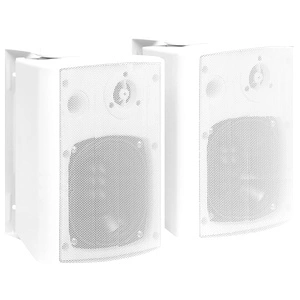 Стенни стерео високоговорители 2 бр бели вътрешни/външни 100 W