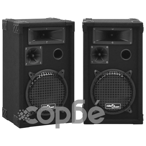 Професионални пасивни Hifi сценични тонколони 2 бр 800 W черни ➤ топ цена ➤ sorbe.bg
