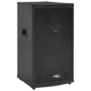 Професионална пасивна Hifi тонколона 1200 W черна 43x43x75 см