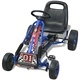Детски картинг с педали, с регулируема седалка, син