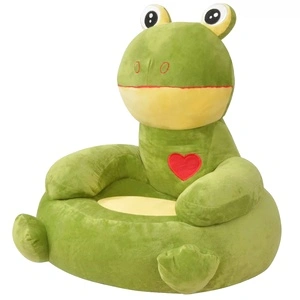 Плюшен детски стол Жабче зелен 