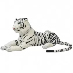 Плюшена детска играчка тигър бяла XXL