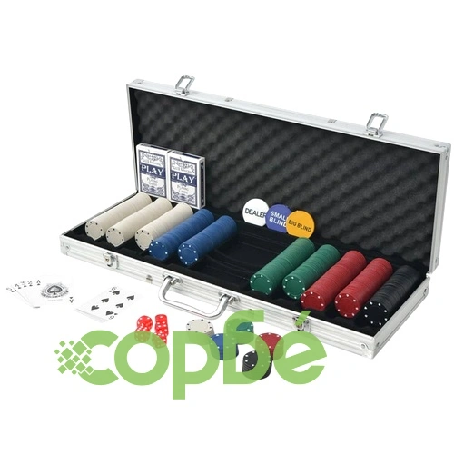 Покер комплект с 500 чипа, алуминий ➤ топ цена ➤ sorbe.bg