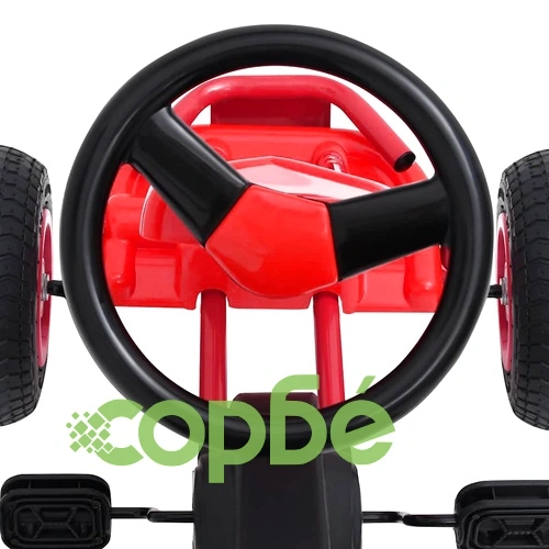 Детски картинг с педали и гуми, червен ➤ топ цена ➤ sorbe.bg