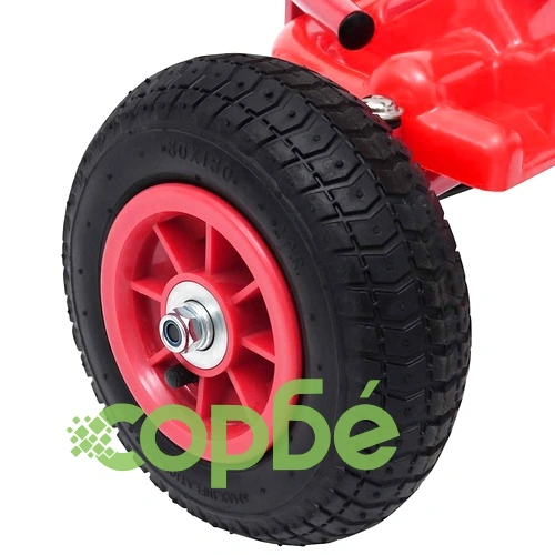 Детски картинг с педали и гуми, червен ➤ топ цена ➤ sorbe.bg