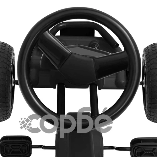 Детски картинг с педали и гуми, черен ➤ топ цена ➤ sorbe.bg