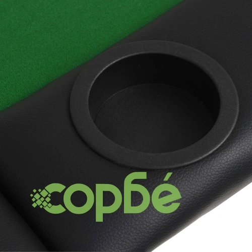 Сгъваема покер маса за 9 играчи, овална, зелена ➤ топ цена ➤ sorbe.bg