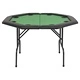 Сгъваема покер маса за 8 играчи, осмоъгълна, зелена