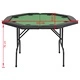 Сгъваема покер маса за 8 играчи, осмоъгълна, зелена