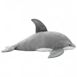 Плюшена играчка делфин, сива